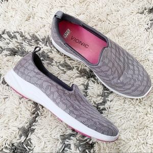 Vionic Agile Hydra Gray Knit Slip-on